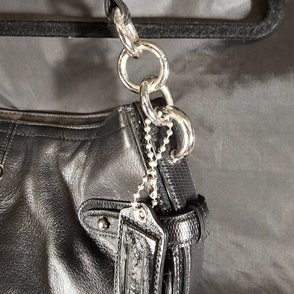 Coach Colette Black Shoulder Bag - Picture 3 of 8